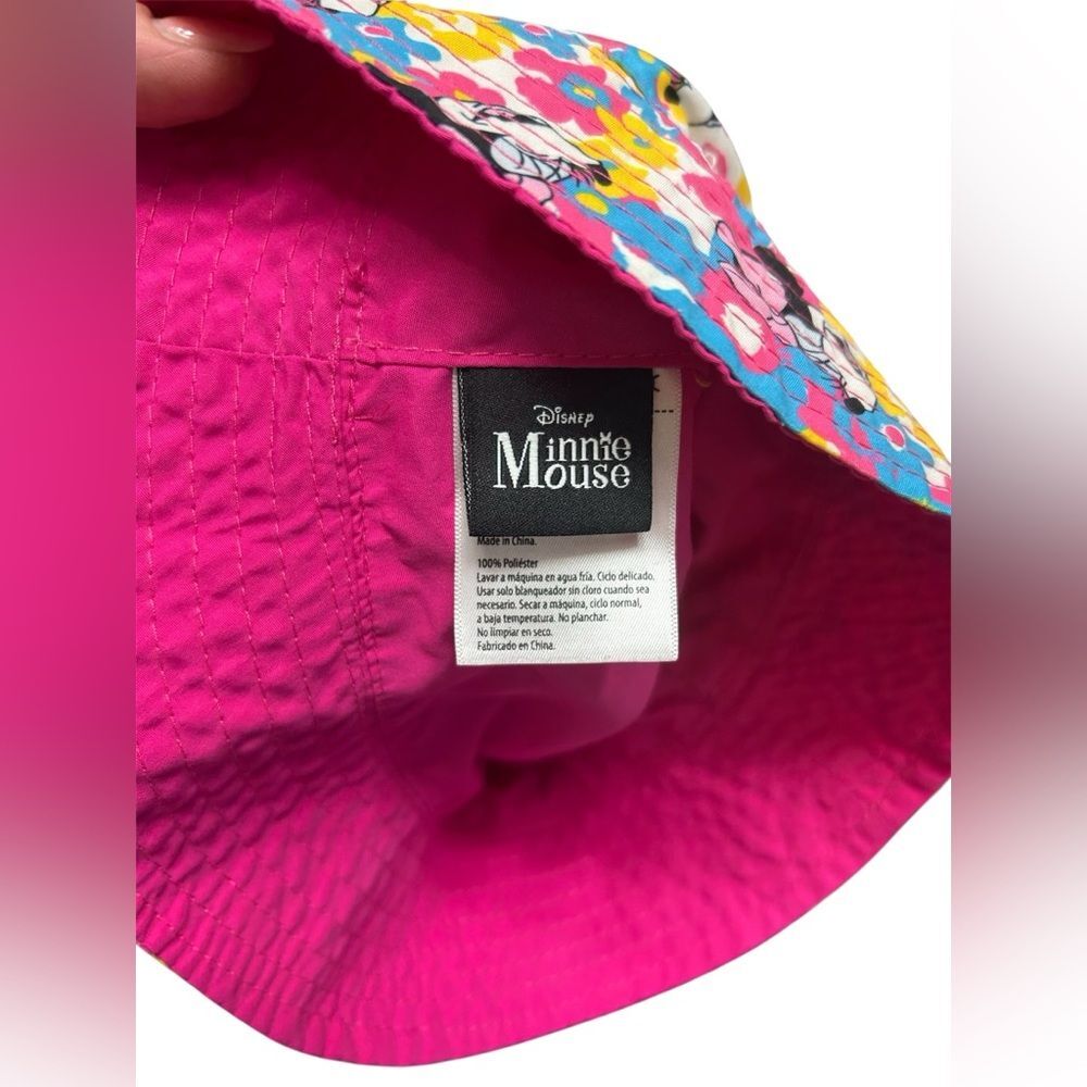 Colorful Floral Minnie Mouse Bucket Hat - Picture 2 of 3